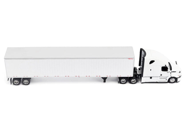 2025 Freightliner Cascadia Gen-5 Truck Tractor with Sleeper and Great Dane Champion 53ft Dry Cargo Trailer Winter White "Transport Series" 1/64 Diecast Model by Diecast Masters-Diecast Masters-ModelCars.com
