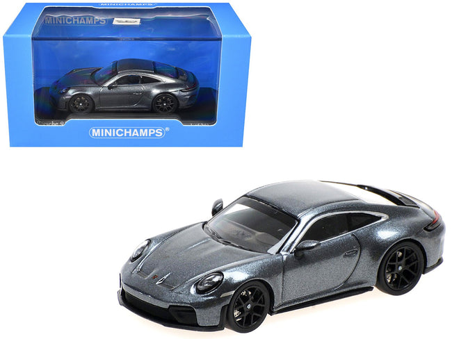 2025 Porsche 911 (992.2) GT3 Touring Gray Metallic Limited Edition to 240 pieces Worldwide 1/64 Diecast Model Car by Minichamps-Minichamps-ModelCars.com