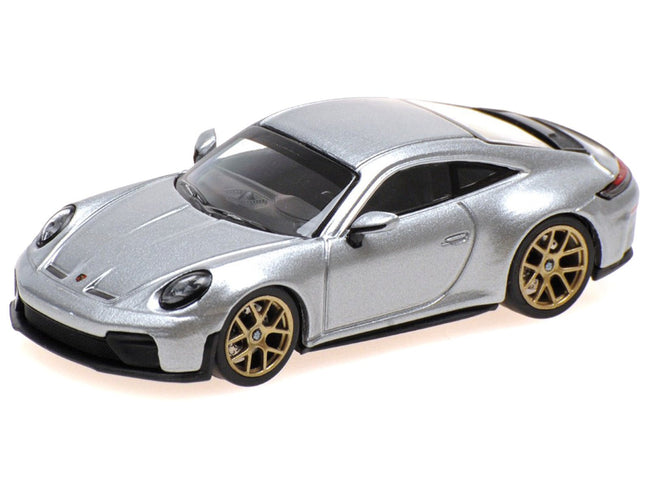 2025 Porsche 911 (992.2) GT3 Touring Silver Metallic Limited Edition to 240 pieces Worldwide 1/64 Diecast Model Car by Minichamps-Minichamps-ModelCars.com