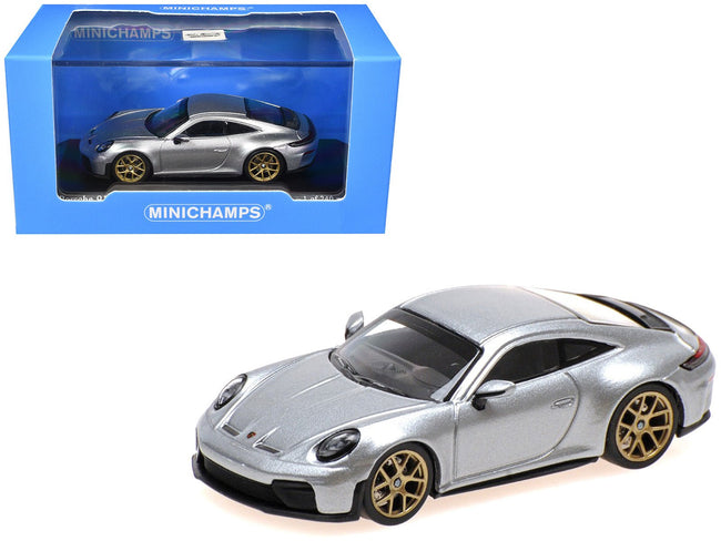 2025 Porsche 911 (992.2) GT3 Touring Silver Metallic Limited Edition to 240 pieces Worldwide 1/64 Diecast Model Car by Minichamps-Minichamps-ModelCars.com