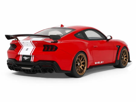 2025 Shelby Mustang Supersnake Race Red with White Stripes 1/18 Model Car by GT Spirit-GT Spirit-ModelCars.com