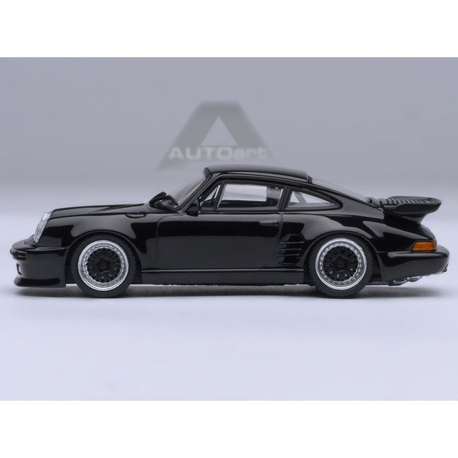 Porsche 911 (930) Turbo "Blackbird" Black "Wangan Midnight - Comic #1 Version" Manga 1/64 Model Car by Autoart