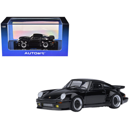 Porsche 911 (930) Turbo "Blackbird" Black "Wangan Midnight - Comic #1 Version" Manga 1/64 Model Car by Autoart