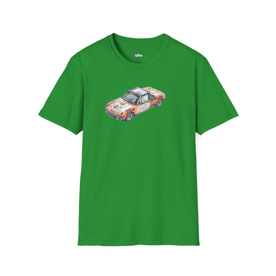 Sketch Art 24 Hours of Le Mans Vintage Porsche 914/6 #46 1971 -T-Shirt