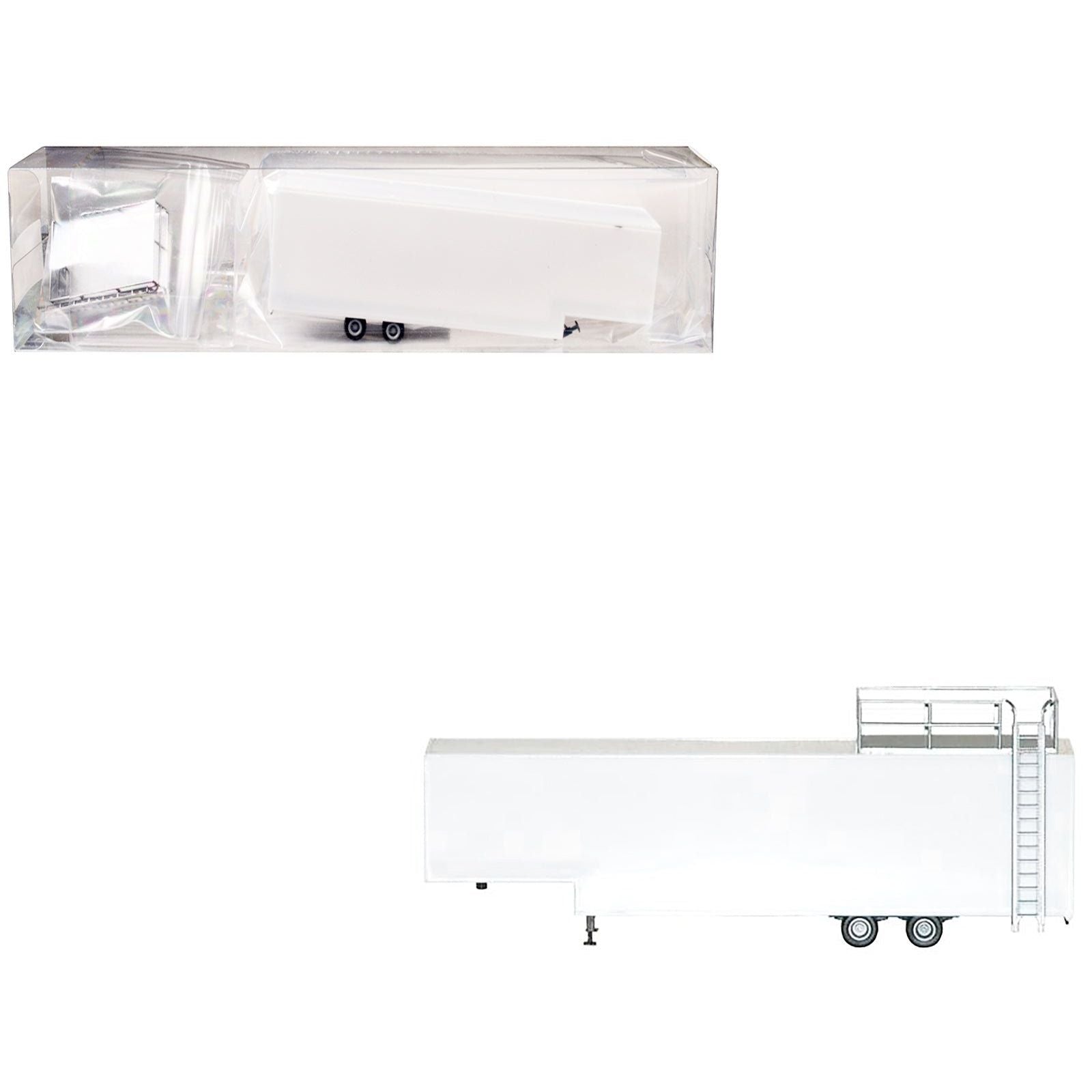20ft Container Chassis 1/87 (HO) Plastic Model by Promotex - Promotex - ModelCars.com