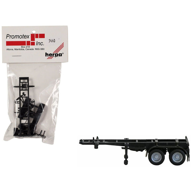 20ft Container Chassis 1/87 (HO) Plastic Model by Promotex-Promotex-ModelCars.com