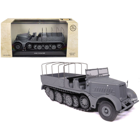 Sd.Kfz. 9 18-Ton FAMO AFV Gray "German Army" 1/43 Diecast Model by Militaria Die Cast