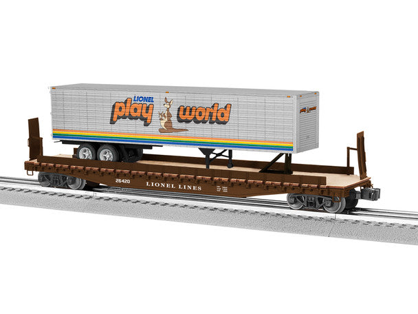 LNL 50'FLATCAR W/ TRAILER     