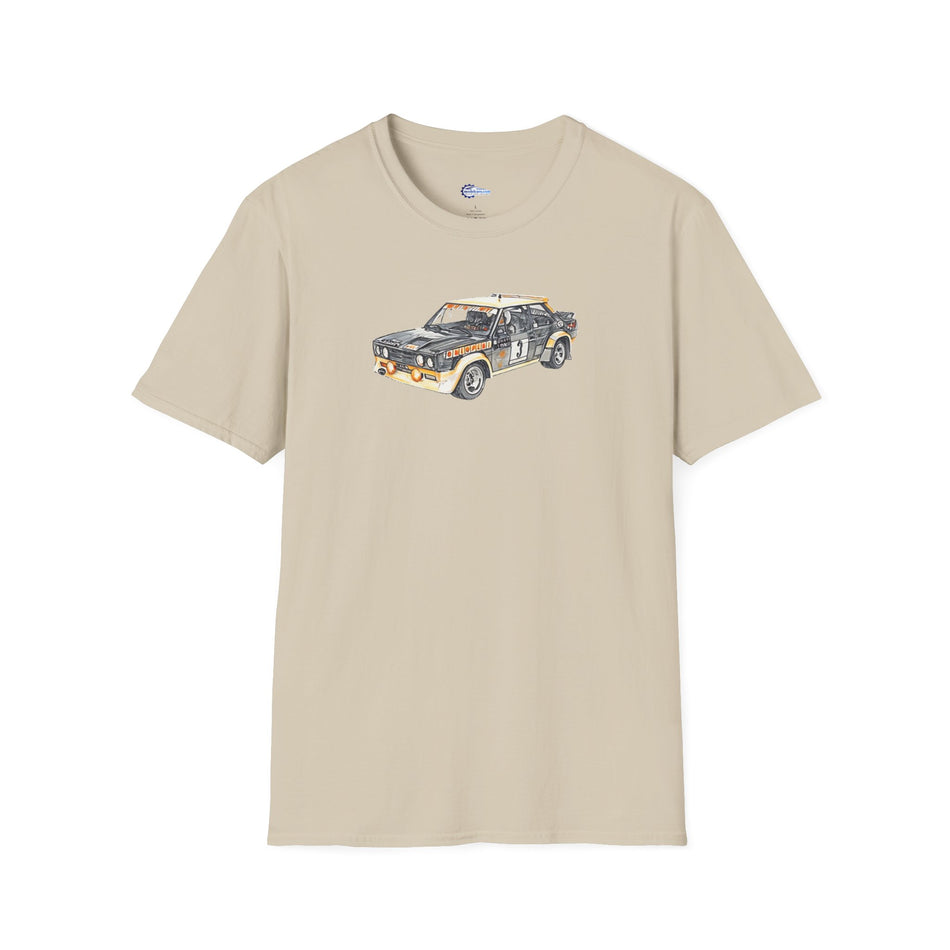 Sketch Art 1977 WRC Chamption - Abarth Rally Olio Fiat - Unisex T-Shirt