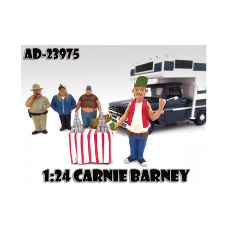 Carnie Barney "Trailer Park" Figure For 1:24 Scale Model Cars by American Diorama