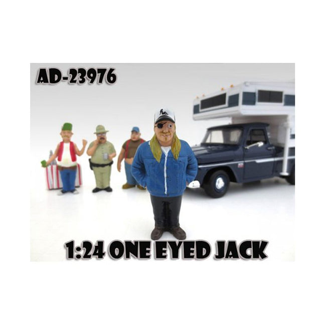One Eyed Jack "Trailer Park" Figure For 1:24 Model Cars by American Diorama