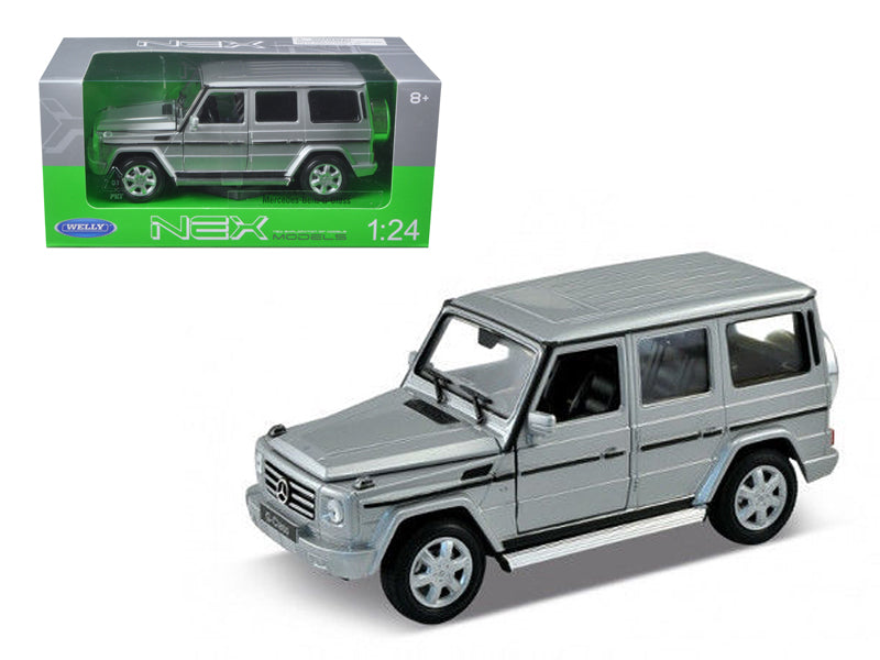 Mercedes Benz G Class Wagon Silver 1/24-1/27 Diecast Model Car by Welly