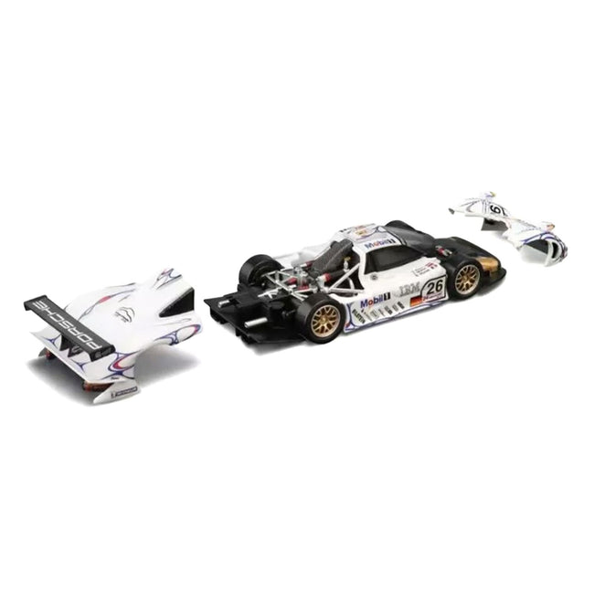 Porsche 911 GT1 #26 Allan McNish - Stephane Ortelli - Laurent Aiello "Porsche AG" Winner "24 Hours of Le Mans" (1998) 1/64 Diecast Model Car by Trends Hobby
