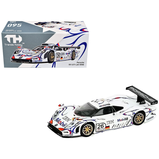 Porsche 911 GT1 #26 Allan McNish - Stephane Ortelli - Laurent Aiello "Porsche AG" Winner "24 Hours of Le Mans" (1998) 1/64 Diecast Model Car by Trends Hobby