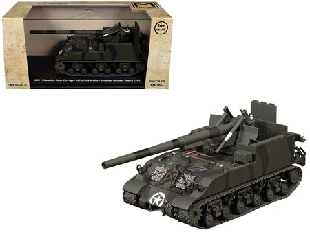 M40 155mm Gun Motor Carriage "991st Field Artillery Battalion Germany" (1945) United States Army 1/43 Diecast Model by Militaria Die Cast
