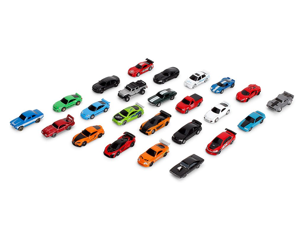 25 Years of Fast & Furious Advent Calendar Set of 24 Nano Cars "Nano Hollywood Rides" Series Diecast Model Cars by Jada-Jada-ModelCars.com
