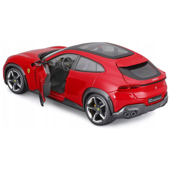 Ferrari Purosangue Red with Sunroof "Race + Play" Series 1/24 Diecast Model Car by Bburago