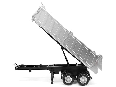 26ft Gravel Trailer Silver 1/87 (HO) Plastic Model by Promotex-Promotex-ModelCars.com