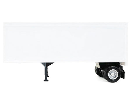 27ft Single-Axle Trailer (No Converter Dolly) White 1/87 (HO) Plastic Model by Promotex-Promotex-ModelCars.com
