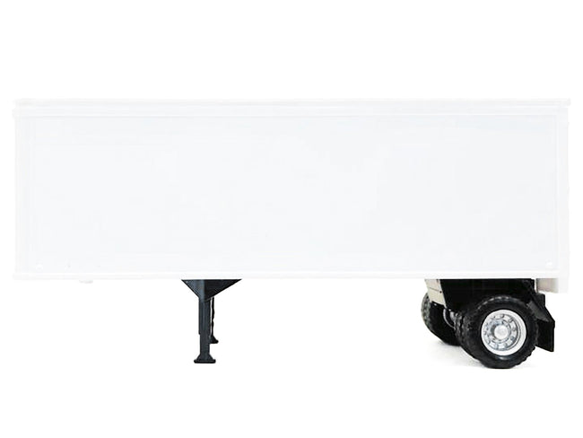 27ft Single-Axle Trailer (No Converter Dolly) White 1/87 (HO) Plastic Model by Promotex-Promotex-ModelCars.com