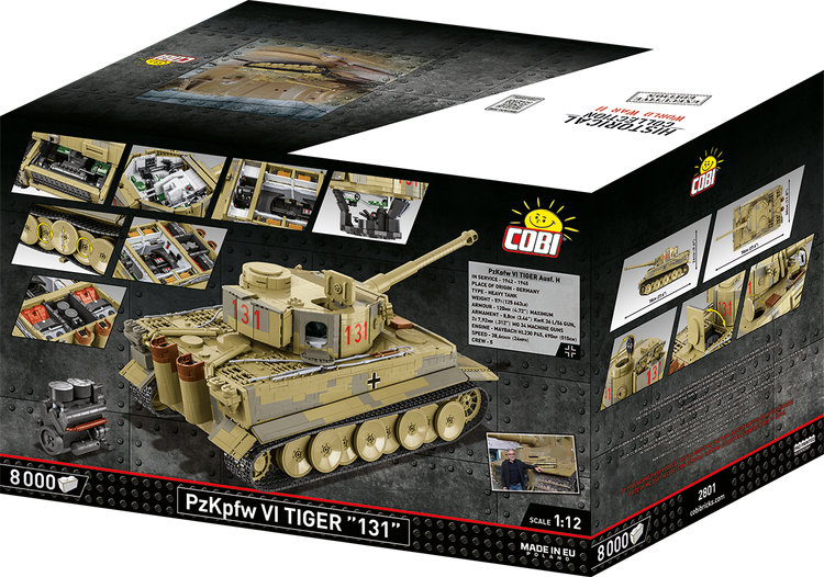 Cobi 8000pcs HC WWII PZKPFW VI Tiger "131" EX