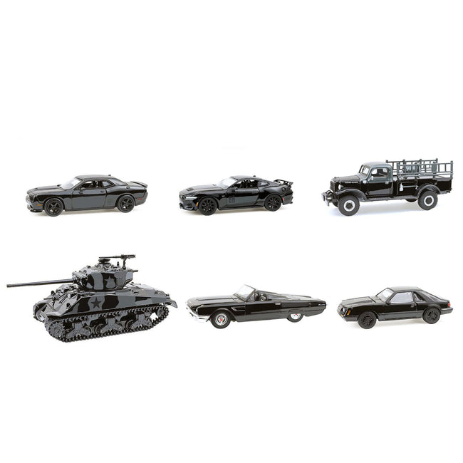 "Black Bandit" 6 piece Set Series 30 1/64 Diecast Model Cars by Greenlight