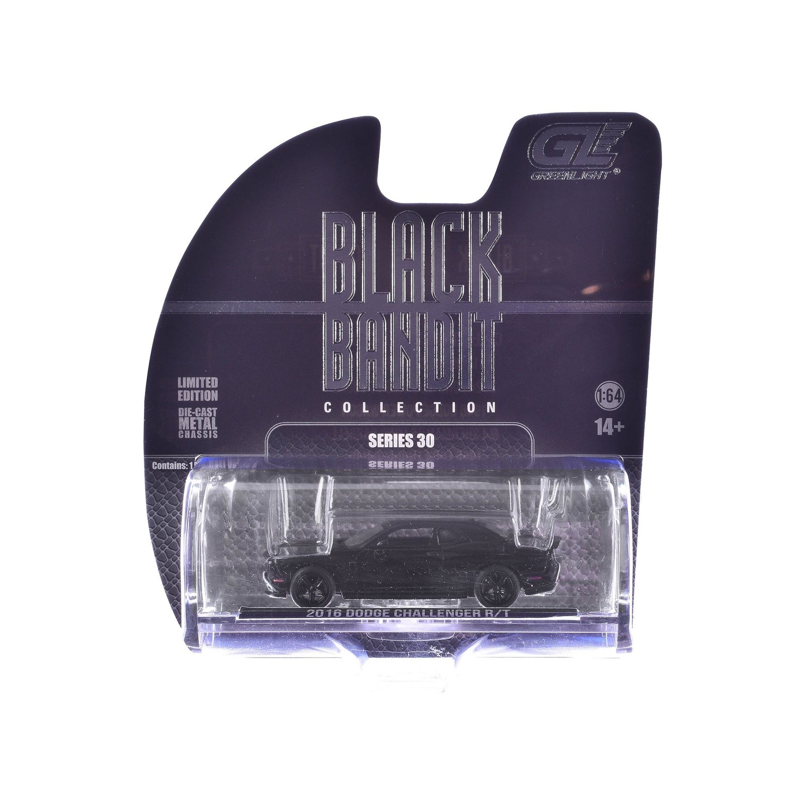 2016 Dodge Challenger R/T Hemi Black 30 1/64 Diecast Model Car