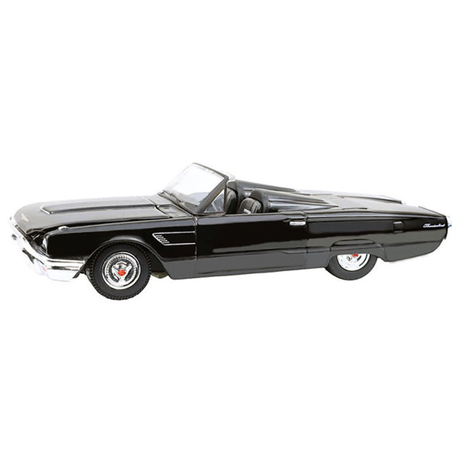 1965 Ford Thunderbird with Tonneau Cover Black "Black Bandit" Series 30 1/64 Diecast Model Car by Greenlight