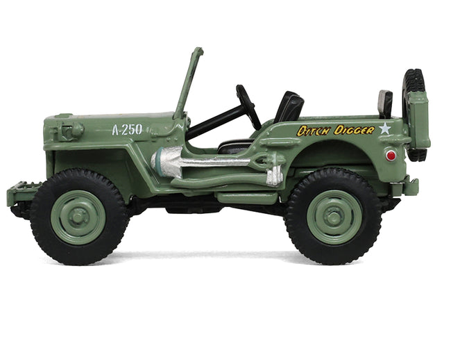 1942 Willy’s MB Jeep Olive Green "America 250 Edition" "Anniversary Collection" Series 18 1/64 Diecast Model Car by Greenlight