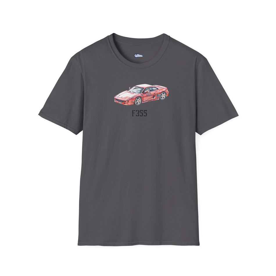 Ferrari F355 Supercar Sketch-Art Motorsport T-Shirt