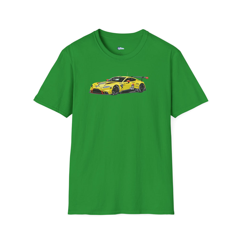 Vector Art 2018 Aston Martin Vantage GTE #95 Sorensen - Thiim - Turner Le Mans PRO -  Unisex T-Shirt