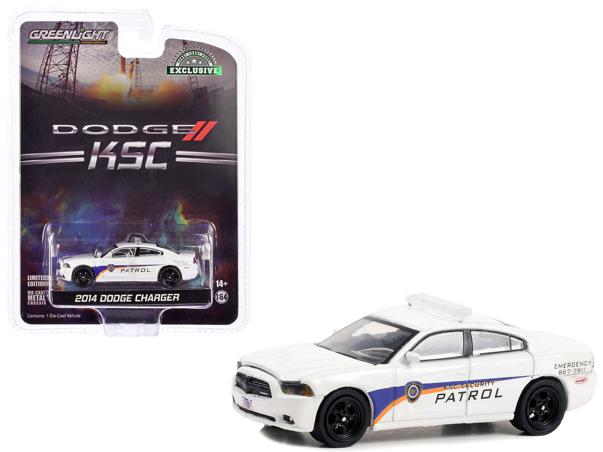 2014 Dodge Charger White "Kennedy Space Center (KSC)" Security Patrol "Hobby Exclusive" Series 1/64 Diecast Model Car by Greenlight