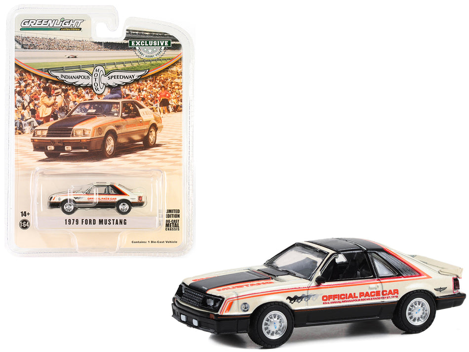 1979 Ford Mustang Official Pace Car "63rd Annual Indianapolis 500 Mile Race" "Hobby Exclusive" Series 1/64 Diecast Model Car by Greenlight