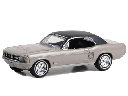 1967 Ford Mustang Coupe "She Country Special - Bill Goodro Ford Denver Colorado" Autumn Smoke with Black Top "Hobby Exclusive" Series 1/64 Diecast Model Car by Greenlight