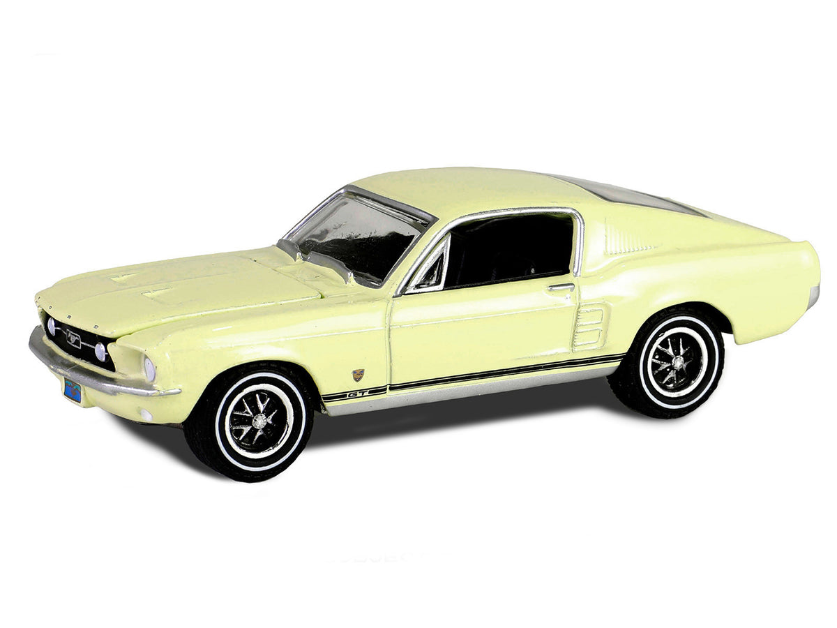 1967 Ford Mustang GT Fastback "High Country Special" Aspen Gold "Hobby Exclusive" Series 1/64 Diecast Model Car by Greenlight