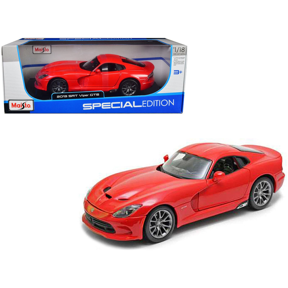 2013 Dodge Viper GTS SRT Red 1/18 Diecast  Model Car by Maisto