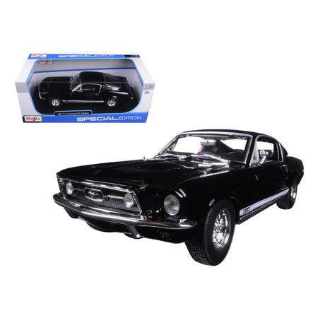 1967 Ford Mustang GTA Fastback Black "Special Edition" 1/18 Diecast Model Car by Maisto