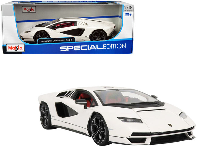 White Lamborghini Countach model car