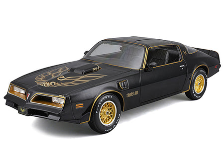 1978 Pontiac Firebird Trans Am Black Metallic with Hood Graphics "Special Edition" Series 1/18 Diecast Model Car by Maisto