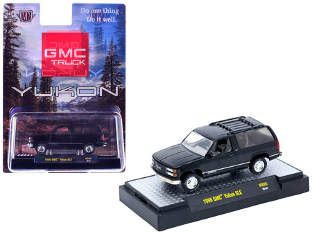 1996 GMC Yukon SLE Black Limited Edition to 17578 pieces Worldwide 1/64 Diecast Model Car by M2 Machines