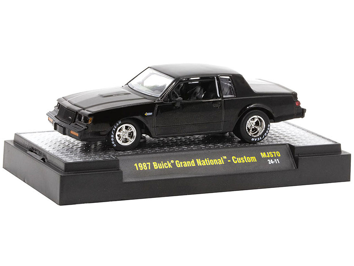 1987 Buick Grand National Custom Black Limited Edition to 5500 pieces Worldwide 1/64 Diecast Model Car by M2 Machines