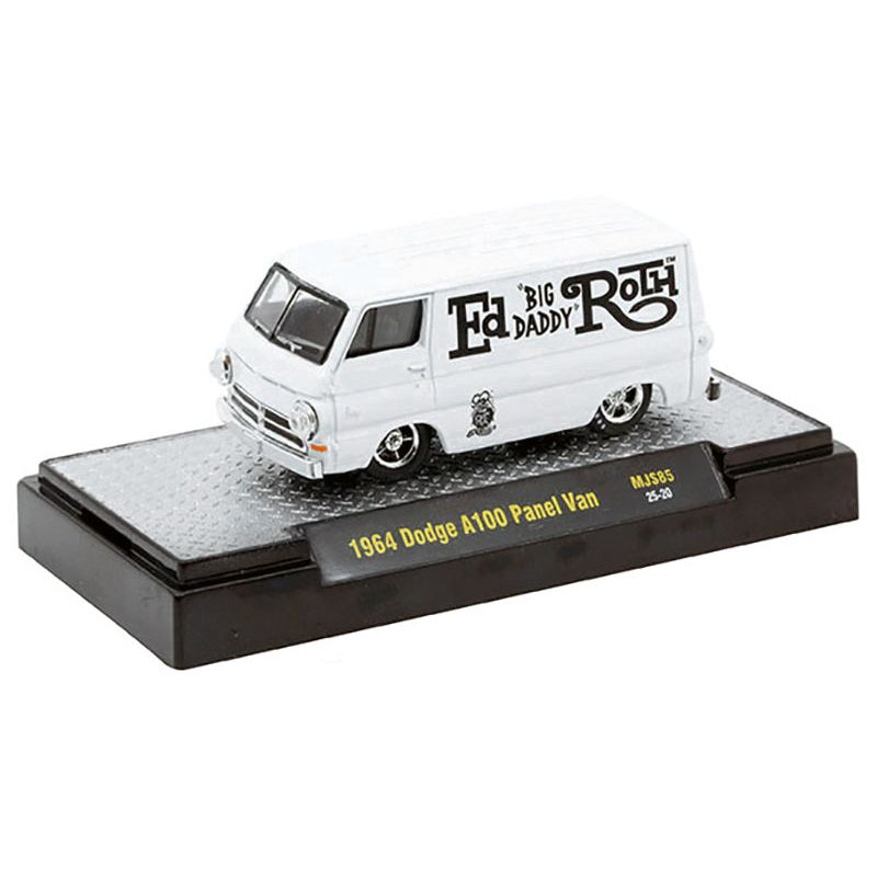 1964 Dodge A100 Panel Van White 1/64 Diecast Model Car by M2 Machines