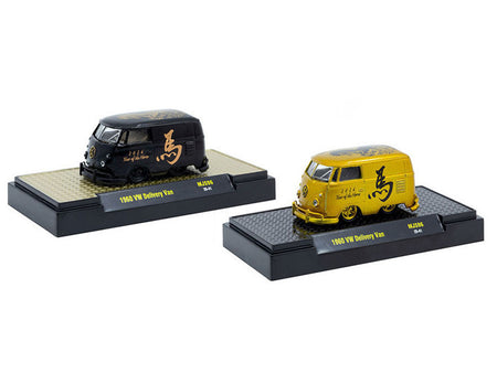 1968 VW Delivery Van models - black & gold