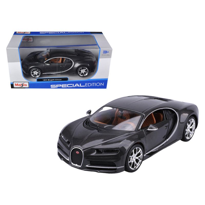 Bugatti Chiron Grey 1/24 Diecast Model Car by Maisto