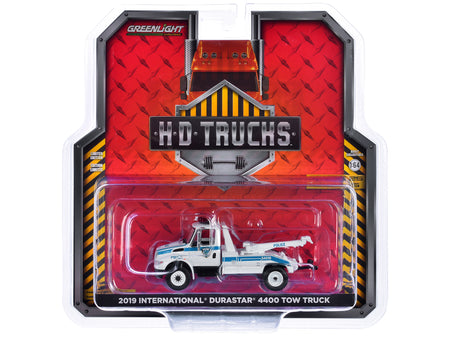 2019 International Durastar 4400 Tow Truck "Port Authority of New York & New Jersey Police" White with Blue Stripes "H.D. Trucks" Series 25 1/64 Diecast Model Car by Greenlight