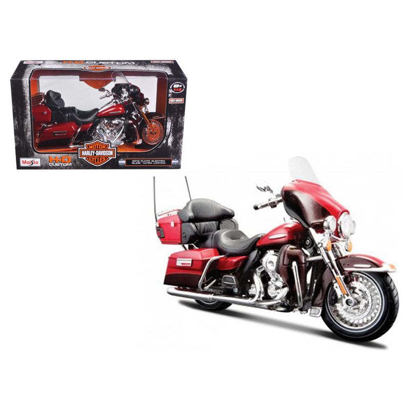 2013 Harley Davidson FLHTK Electra Glide Ultra Limited Red Bike 1/12 Diecast Motorcycle Model by Maisto