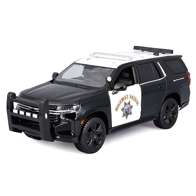 2021 Chevrolet Tahoe "California Highway Patrol" Black and White "Authority" "Maisto Design" Series 1/26 Diecast Model Car by Maisto