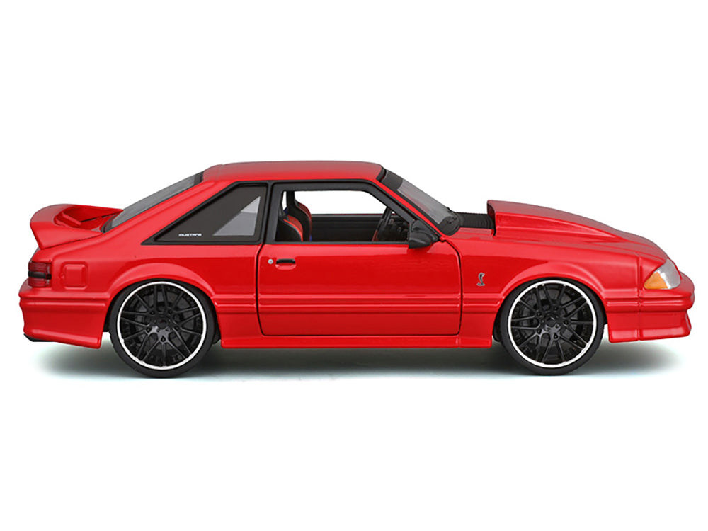 1993 Ford Mustang SVT Cobra Red "Classic Muscle" "Maisto Design" Series 1/24 Diecast Model Car by Maisto