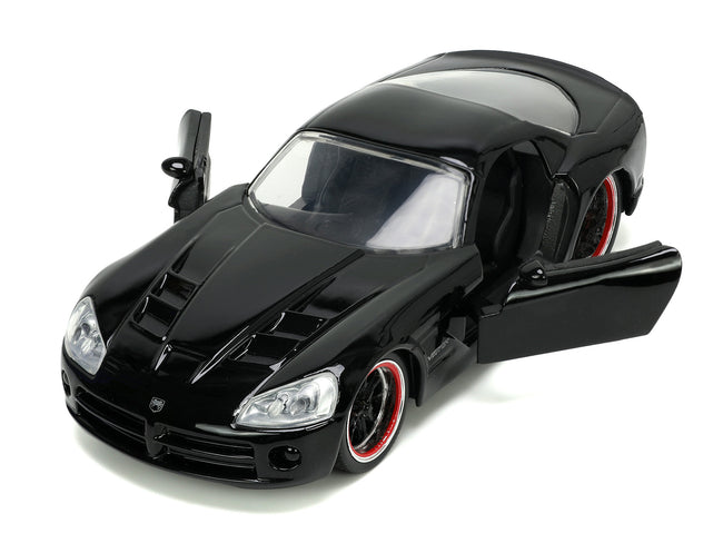Letty's Dodge Viper SRT 10 Black "Furious 7" (2015) Movie "Fast & Furious" Series 1/32 Diecast Model Car by Jada