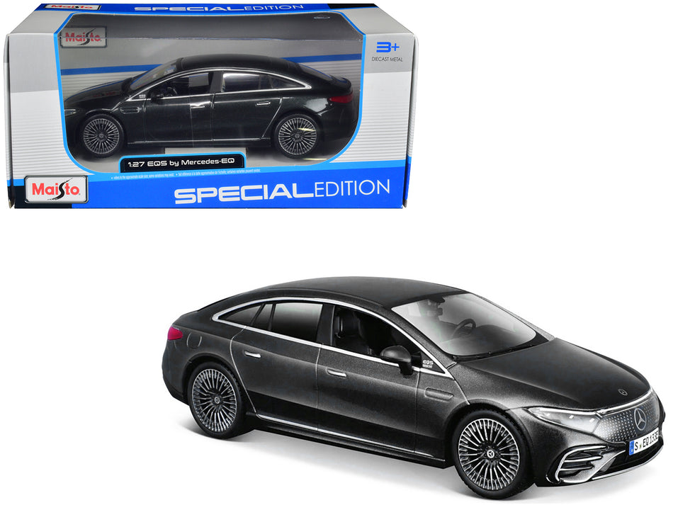 Mercedes-Benz EQS Gray Metallic "Special Edition" Series 1/27 Diecast Model Car by Maisto